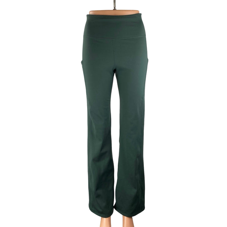 Fabletics Women's Green High Rise Yoga Flared Workout Athletic Leggings Pants 26