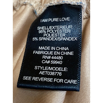 AFRM Womens Brown Snakeskin Sleeveless Cami Camisole Ruched Crop Tank Top Size M