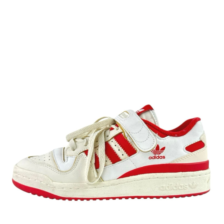 Adidas Forum 84 Men's White Red Low Top Lace Up Athletic Sneaker Shoes Size 8