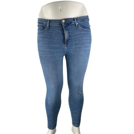 Banana Republic Women's Blue Medium Wash High Rise Skinny Denim Jeans Size 32