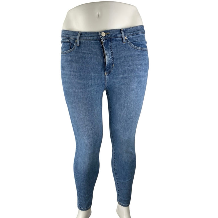 Banana Republic Women's Blue Medium Wash High Rise Skinny Denim Jeans Size 32