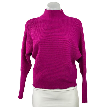 Cyrus Women's Fuchsia Pink Long Dolman Sleeve Knit Pullover Sweater Top Sz XS