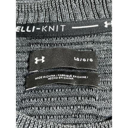 Under Armour IntelliKnit Phantom Men's Dark Gray Long Sleeve Crew Sweater Top L