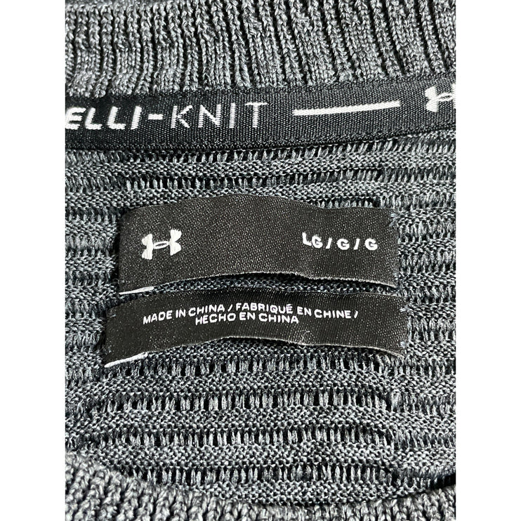 Under Armour IntelliKnit Phantom Men's Dark Gray Long Sleeve Crew Sweater Top L