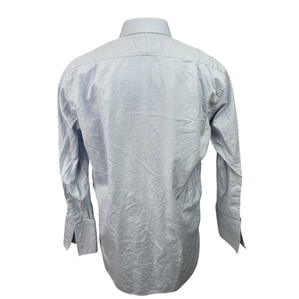 Charles Tyrwhitt Men's Blue Dots Long Sleeve Collared Button Down Shirt Top 44