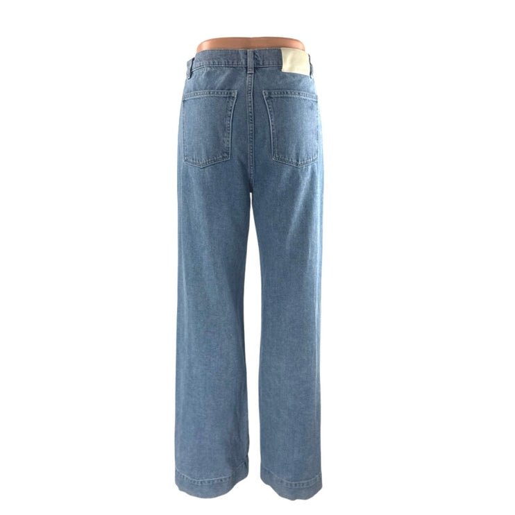 DL1961 Zoie Wide Leg Relaxed Vintage Blue High Rise Baggy Denim Jeans Size 24