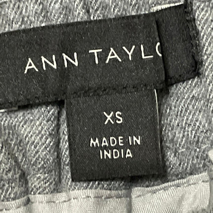 Ann Taylor Women's Gray High Rise Elastic Waist Baggy Wide Leg Trousers Pants XS