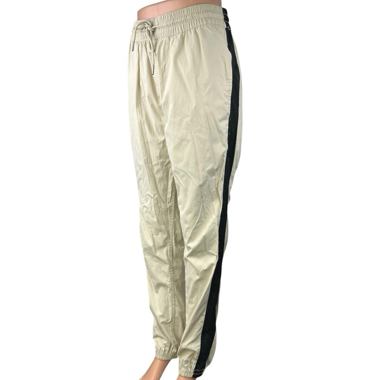 Publish Brand Cream Elastic Waist Pull On Parachute Windbreaker Jogger Pants L