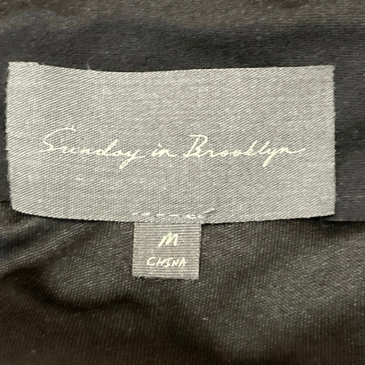 Sunday in Brooklyn Black Sleeveless Cami Camisole Button Down Tank Top Size M