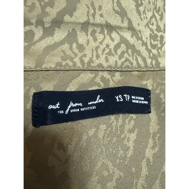 Urban Outfitters Out From Under Olive Green Jayce Jacquard Coverall Jumpsuit XS