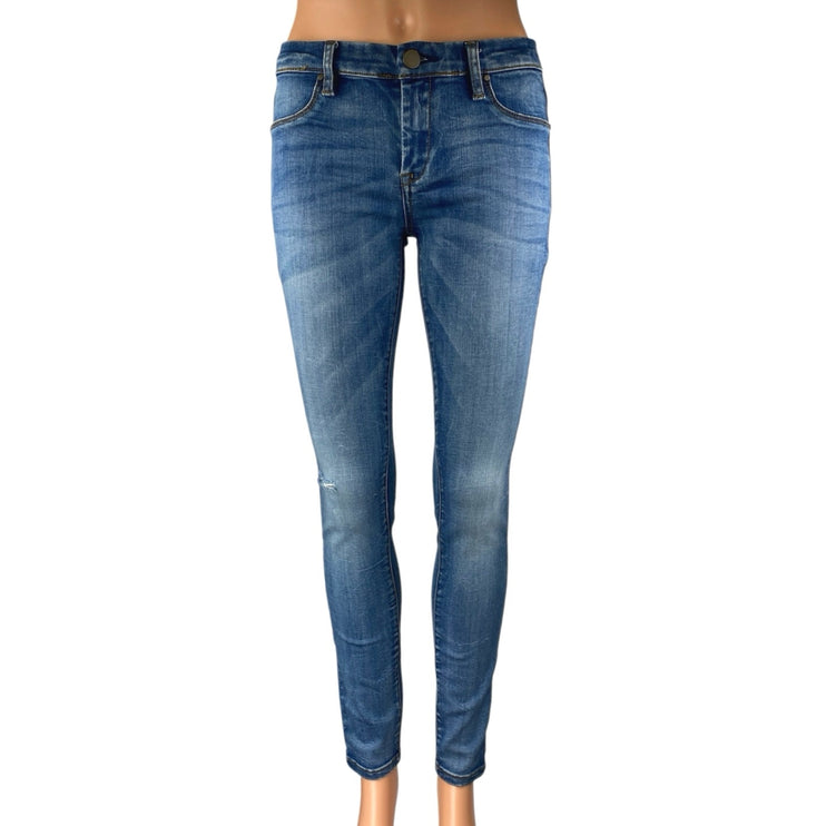 Blank NYC Women's Blue Medium Wash Mid Rise Skinny Leg Denim Jeans Pants Size 27