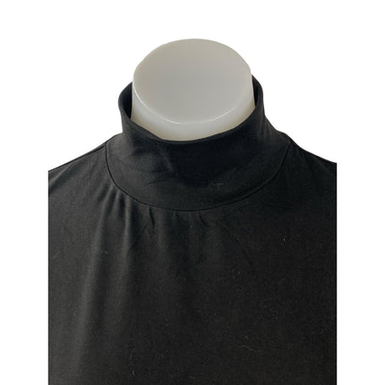 NEW Ekouaer Womens Black Mock Neck Long Sleeve Slim Casual T-Shirt Sweater Top S