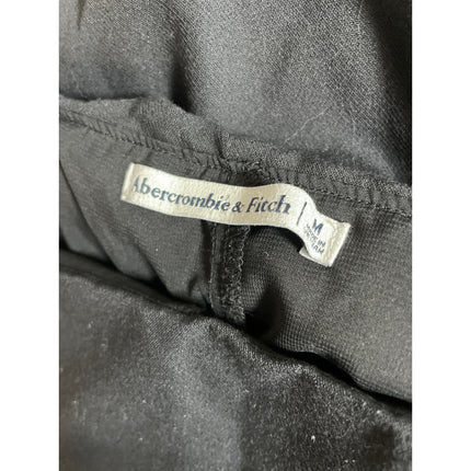 Abercrombie & Fitch Women's Black Pleated Zip Casual A Line Mini Skirt Size M