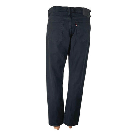 Levi's Wedgie Straight Women's Black High Rise Relaxed Ankle Denim Jeans Size 28
