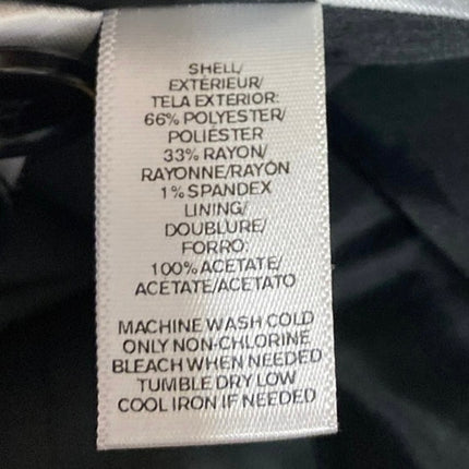 Ann Taylor LOFT Gray Black Leopard Print Long Sleeve Blazer Coat Jacket Size 10