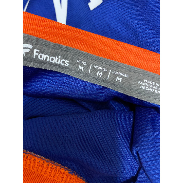 Fanatics Blue Orange Sleeveless Athletic Basketball Jersey Muscle Tank Top Sz M