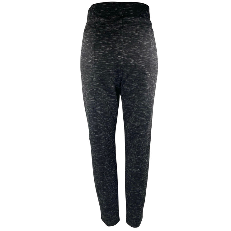 NEW Kenneth Cole Women's Black Charcoal High Waisted Pull On Leggings Pants Sz L