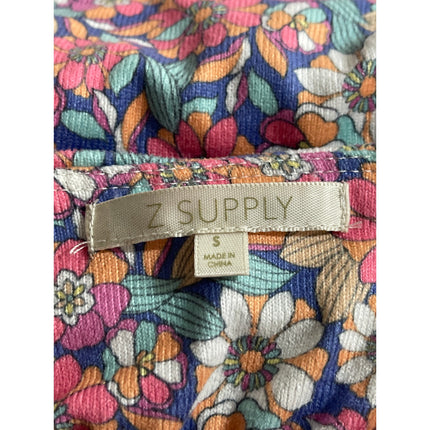 Z Supply Multicolor Floral Cami Tank Top Mini Short Beach Lounge Sleepwear Set S