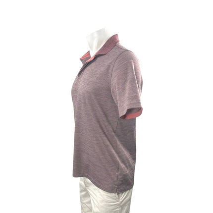 Untuckit Men's Purple Short Sleeve Collared Golf Tennis Polo Shirt Top Size M