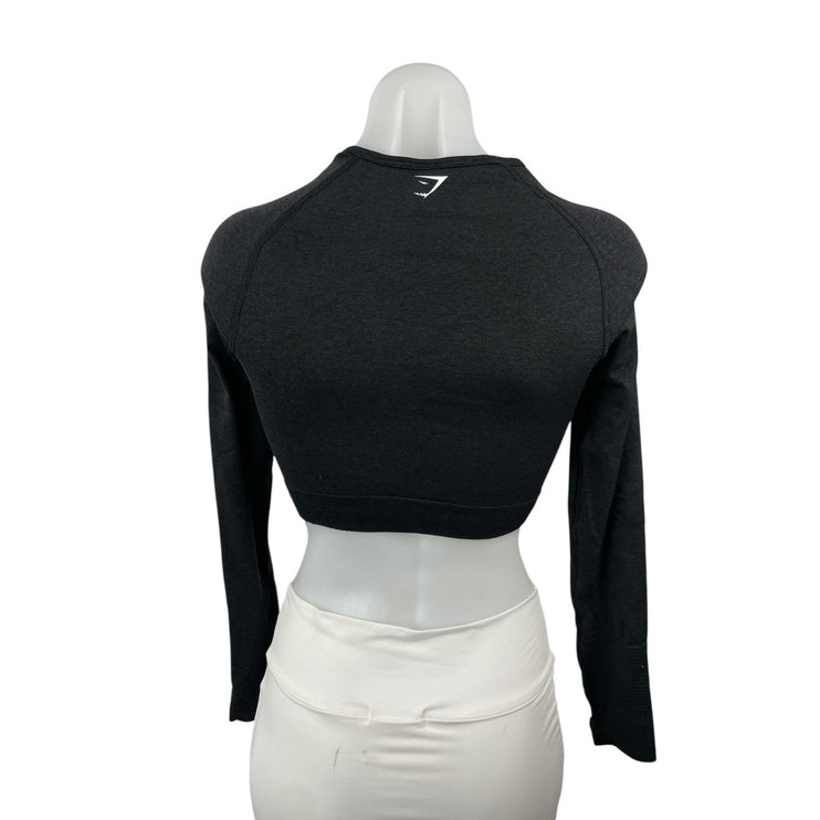 Gymshark Vital Seamless 2.0 Long Sleeve Crop Gym Athletic Activewear Shirt Top S
