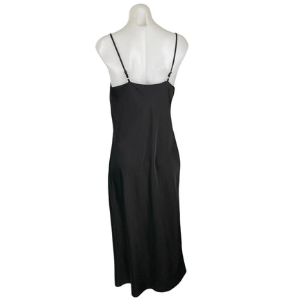 Banana Republic Black Silky Sleeveless Cami Camisole Slip Tank Dress Size XS