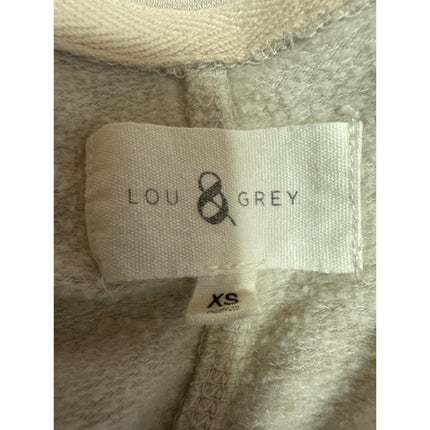 Lou & Grey Cream Fleece Short Sleeve Crew Neck T Shirt Tee Mini Dress Size XS