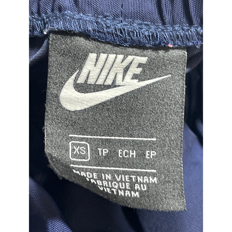 Nike Navy Blue High Rise Parachute Track Trouser Windbreaker Jogger Pants Sz XS