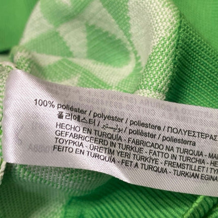 Zara Womens Green Diamond Checkered Sleeveless Knit Crop Sweater Vest Tank Top M