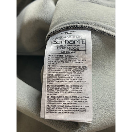 Carhartt Car-Lux Women's Dark Gray Fleece Full Zip Vest Coat Jacket Size XS