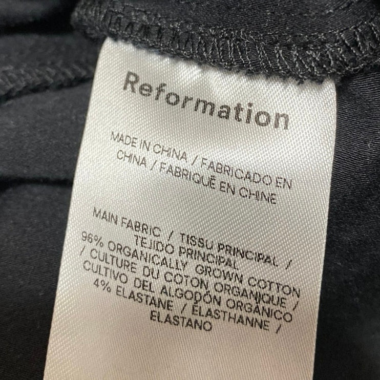 Reformation Amara Black Sleeveless Cami Camisole MIni A-Line Tank Dress Size XS