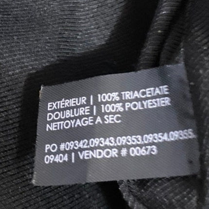 Club Monaco Black Sleeveless Asymmetric Zip Up Moto Biker Vest Jacket Top Size S