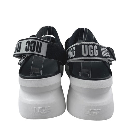 UGG La Sun Women's Black Elastic Strap Slingback Chunky Platform Sandals Size 7