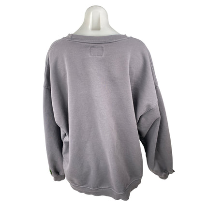 Daily Drills Women's Gray Long Sleeve Relaxed Sweater Sweatshirt Top Size M/L