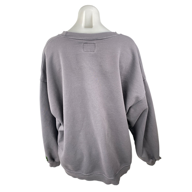 Daily Drills Women's Gray Long Sleeve Relaxed Sweater Sweatshirt Top Size M/L