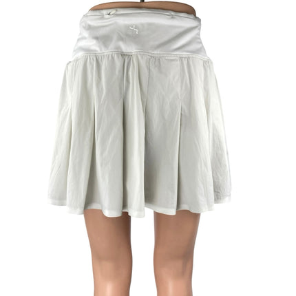 Joy Lab White Pleated High Waist Athletic Golf  Tennis Mini Flare Skort Skirt XL