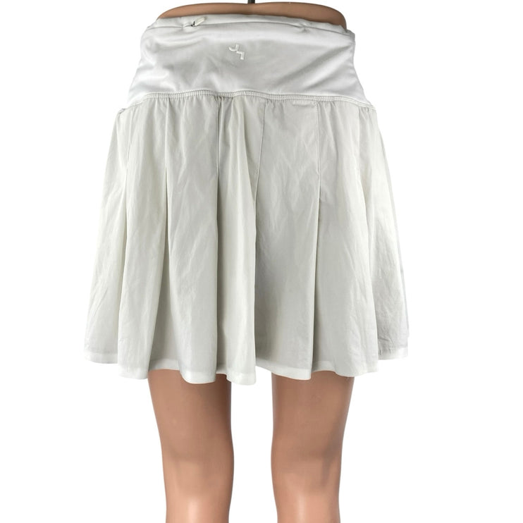 Joy Lab White Pleated High Waist Athletic Golf  Tennis Mini Flare Skort Skirt XL