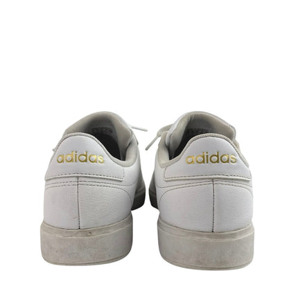 Adidas Grand Court 2.0 Women's White Gold Lace Up Athletic Sneaker Shoes Sz 7.5