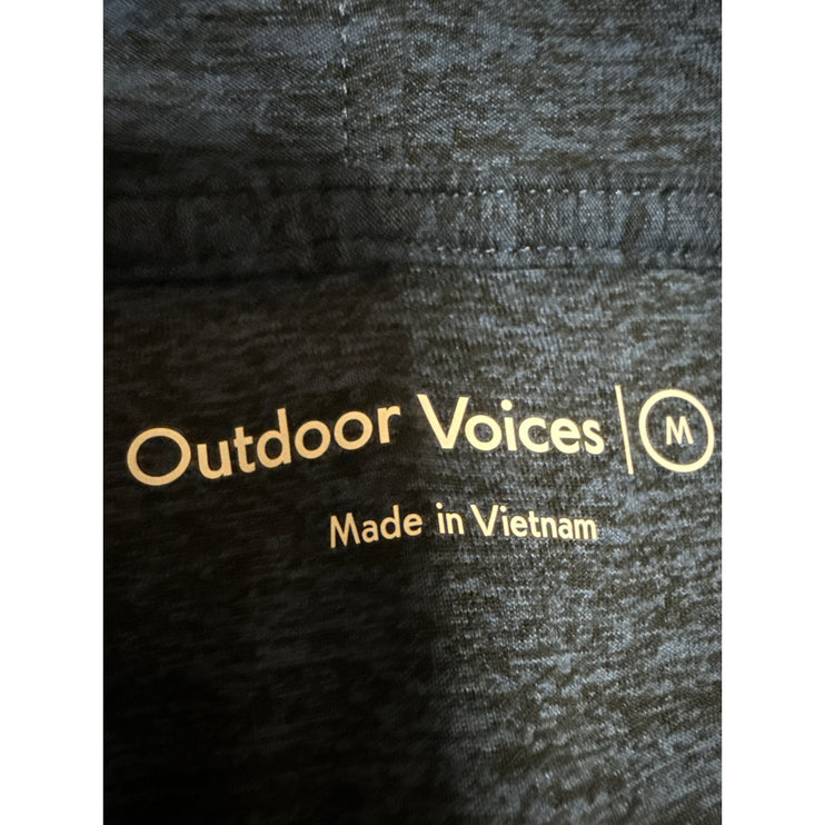 Outdoor Voices Men's Blue Long Sleeve Hoodie Hooded Athletic Sweatshirt Top Sz M