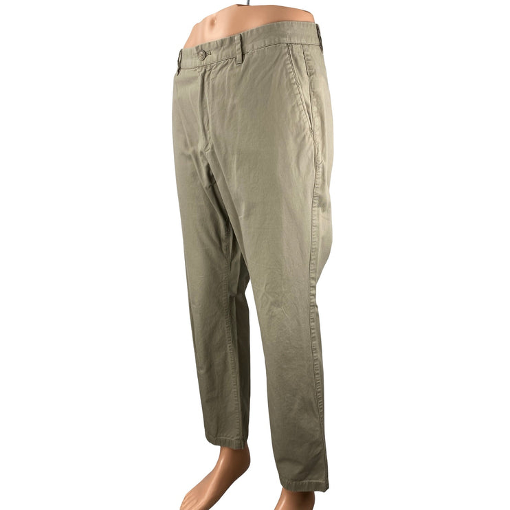 Banana Republic Mason Tapered Men's Khaki Beige Chino Trousers Pants Size 35
