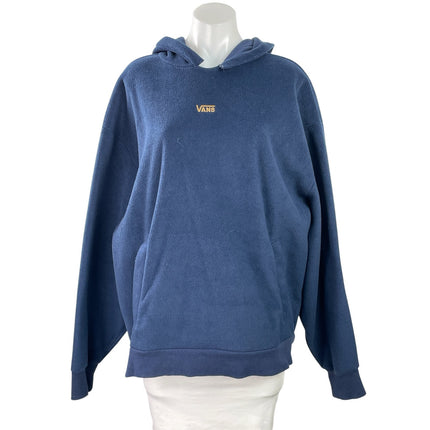 Vans x Lizzie Armanto Women's Blue Fleece Floral Hoodie Hooded Sweatshirt Top M