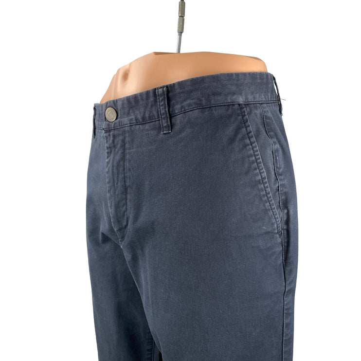 Bonobos Men's Navy Blue Tapered Straight Mid Rise Chino Denim Jeans Size 35
