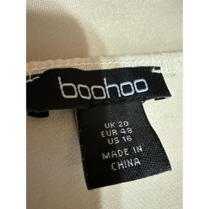 Boohoo Beige Sleeveless Strapless Zipper Cami Bandeau Corset Crop Tank Top 16