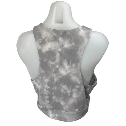 Banana Republic Gray Tie Dye Sleeveless Racerback Activewear Training Tank Top L