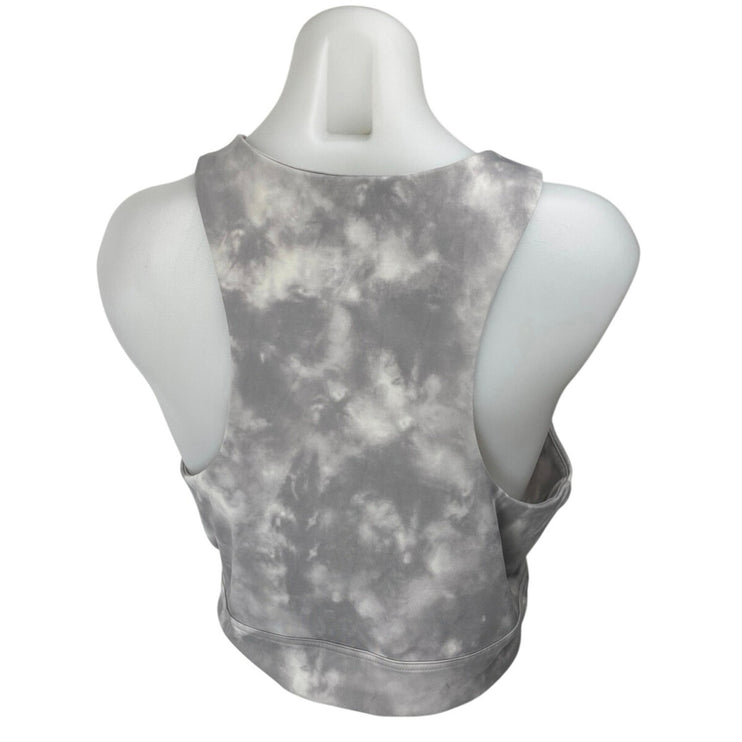 Banana Republic Gray Tie Dye Sleeveless Racerback Activewear Training Tank Top L