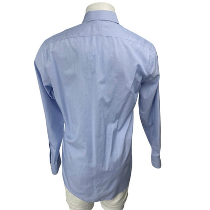 Suitsupply Traveler Men's Blue Long Sleeve Collar Button Down Shirt Top Sz 41/16