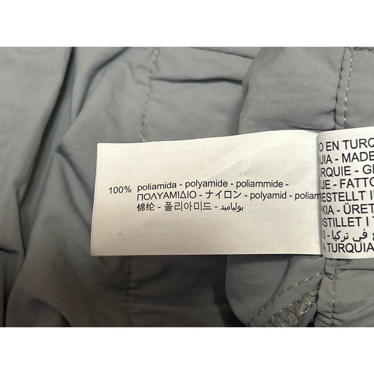 Zara Women's Gray Elastic Waist Drawstring Windbreaker Cargo Jogger Pants Size S