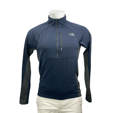 The North Face FlashDry Quarter Zip Men's Navy Blue Long Sleeve Pullover Size S