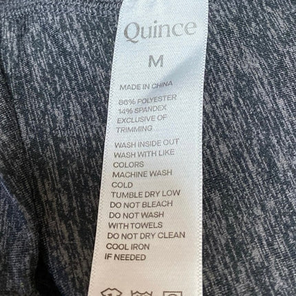 Quince Gray Skinny Leg High Waist Activewear Workout Yoga Leggings Pants Size M