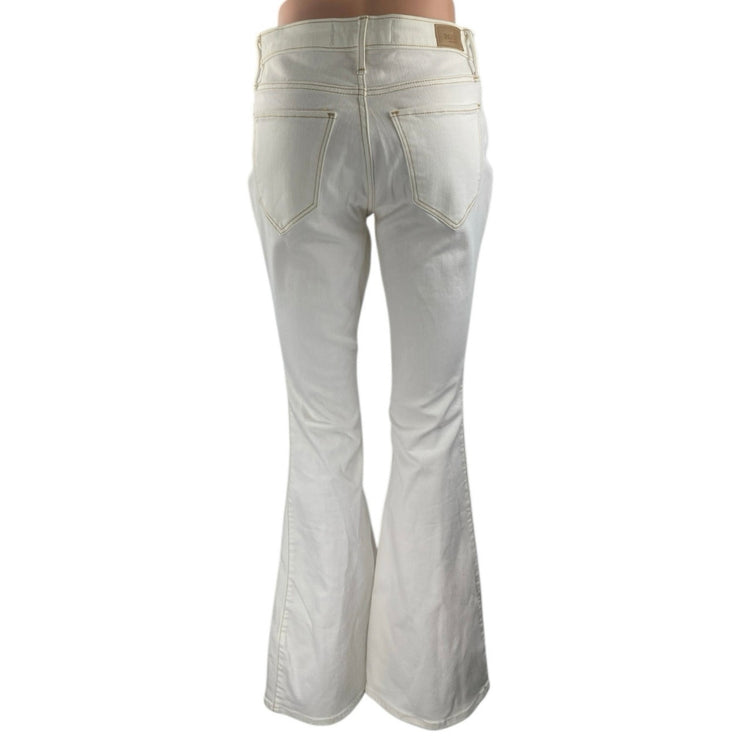 Hollister High Rise Vintage Flare White Bootcut Bell Bottom Denim Jeans Size 27