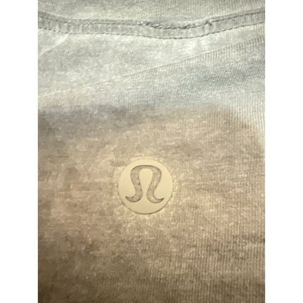 Lululemon Women's Black Washed Short Sleeve Crew Cropped T Shirt Tee Top Size 4